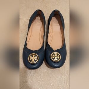 Tory Burch blue flats